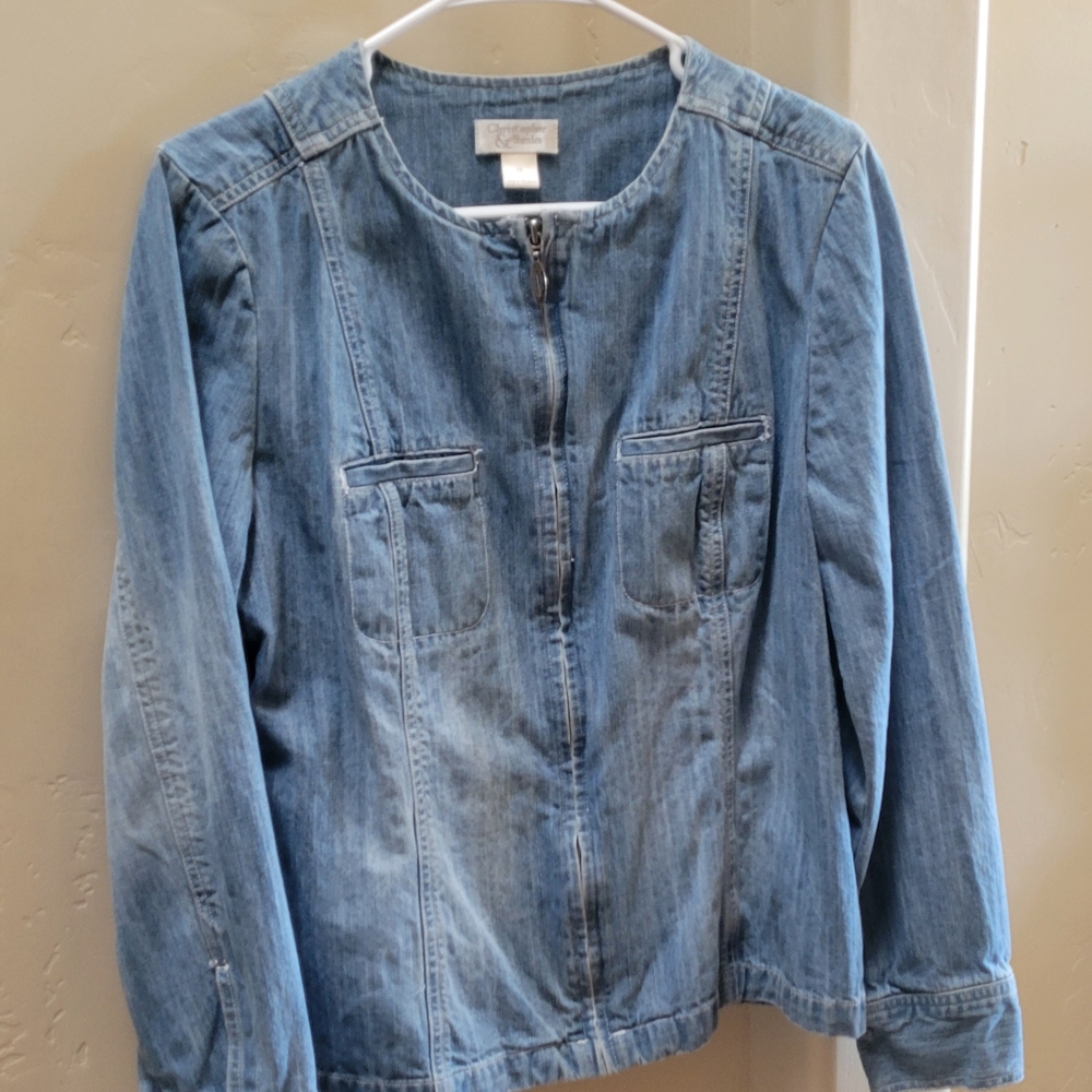 Christopher & Banks Light Blue Jean Jacket